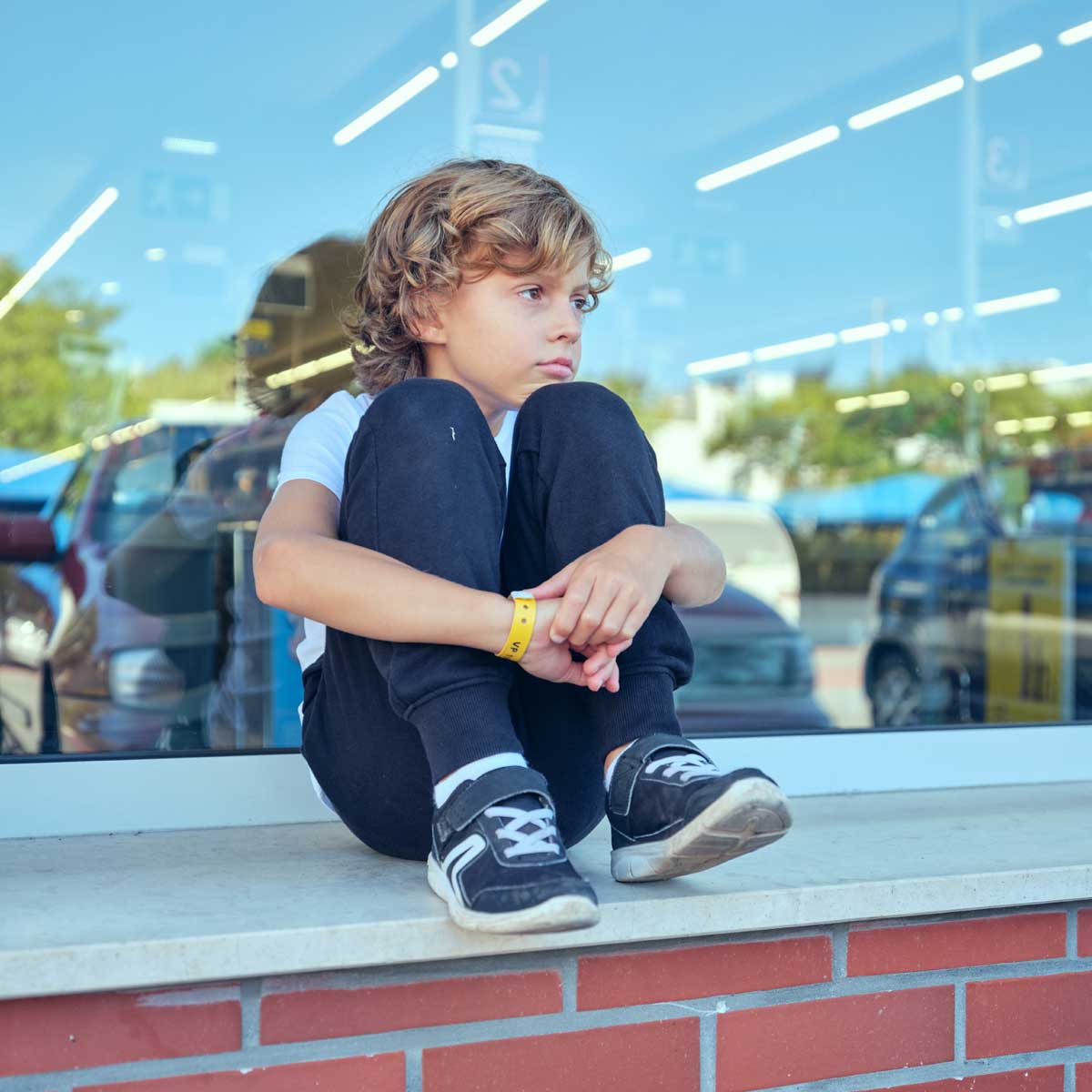 Young child struggling with anxiety and excessive worrying